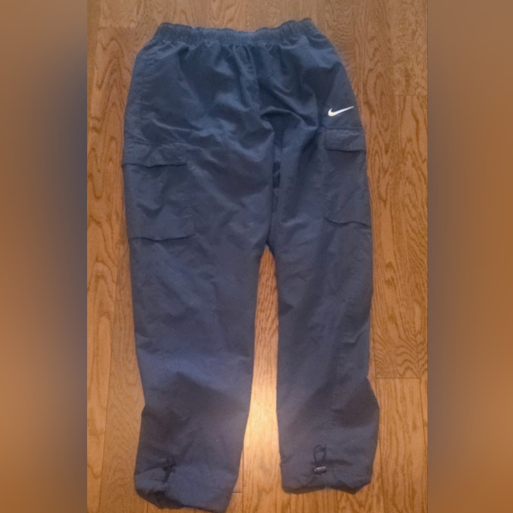 Nike Men's Blue Joggers with Logo Size Medium